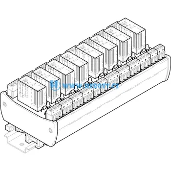 Relé RD8-24-31, 8 x relé, cívka 24V=, 1P, 250V~ / 5A