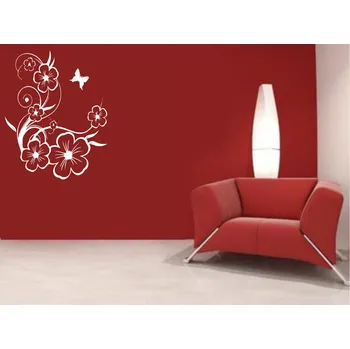 samolepka Merci-shop. Samolepka na zeď květy 3 ( 47 x 60 cm )