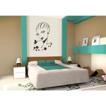 samolepka Merci-shop. Samolepka na zeď Dáma, dívka s motýlem 39 x 60 cm