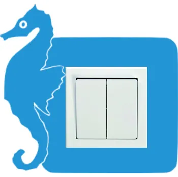 samolepka Marcela Krajčíková.Samolepky na zeď,vypínače.Mořský koník 17 x 18 cm (Marcela Krajčíková.Samolepky na zeď,vypínače.Mořský koník 17 x 18 cm )