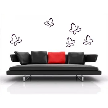 samolepka Merci-shop. Samolepky na zeď Motýlek 45 C ( 5 ks 15 x 15 cm )