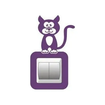 samolepka Merci-shop. Samolepka na zeď, vypínač - Kočka ( 15 x 24 cm )