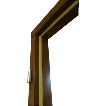 Zárubeň Dřevěný masivní rám s těsněním (Masivní dřevěný rám, odstín přírodní dřevo, těsnění.)