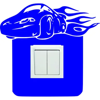 samolepka Merci-shop. Samolepka na zeď, vypínač - Vzor 76 auto ( 26 x 24,5 cm )