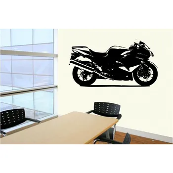 samolepka Merci-shop.Samolepka na zeď motorka Kawasaki (60 x 32 cm)