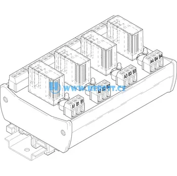Relé RF4-24-32, 4 x relé, cívka 24V~, 2P, 250V~ / 5A