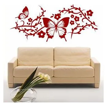 samolepka Merci-shop. Samolepka na zeď - Motýlci 2 ( 60 cm x 27 cm )