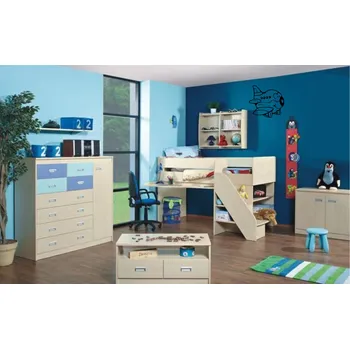 samolepka Merci-shop. Samolepka na zeď letadlo ( 20 x 19 cm )