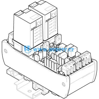 Relé RA2-230-24, 2x relé v patici aktivní 1P, 250V~ / 5A