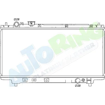 Chladič motoru Chladič vody MAZDA 323 (BH) 07.94-1999 LP.0000.1651.85-165185 - DOPRAVA ZDARMA