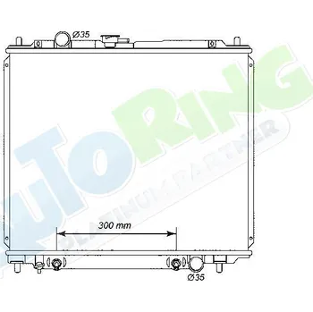 Chladič motoru Chladič vody MITSUBISHI Pajero i Montero (V20) 1992-1996 LP.0000.1780.97-178097 - DOPRAVA ZDARMA