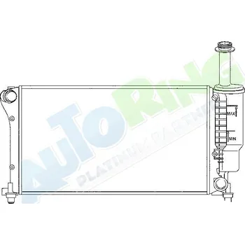 Chladič motoru Chladič vody FIAT Panda (169) 08.03-2013 LP.0000.1651.18-165118 - DOPRAVA ZDARMA