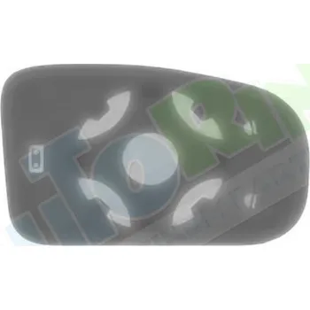 Auto zrcátko Sklo zrcátka vnějšího FORD Galaxy (WA6) 04.06.-05.10 LP.0000.0206.47-25487 - DOPRAVA ZDARMA