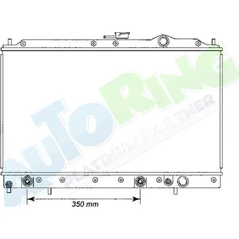 Chladič motoru Chladič vody MITSUBISHI Galant (E30) 1988-05.93 LP.0000.1635.36-163536 - DOPRAVA ZDARMA
