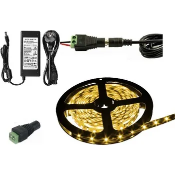 LED páska Light LED pásek 5050 60LED/m IP65 14.4W/m teplá bílá, 5 metrů, komplet (LED pásek komplet 5050 72W 5 metrů)