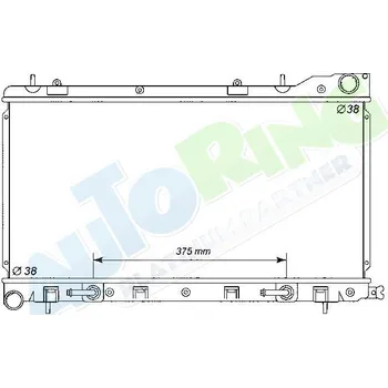 Chladič motoru Chladič vody SUBARU Forester (SF) 07.97-09.02 LP.0000.1685.68-168568 - DOPRAVA ZDARMA