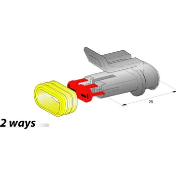 SUPERSEAL těleso D2 44.23640 (SRS1,5/F02 bez konektorů)