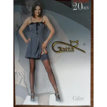 Dámské punčochy Gatta Venus 20 den Punčochy white-bílé (exkluzivní punčochy s krajkou na podvazek)