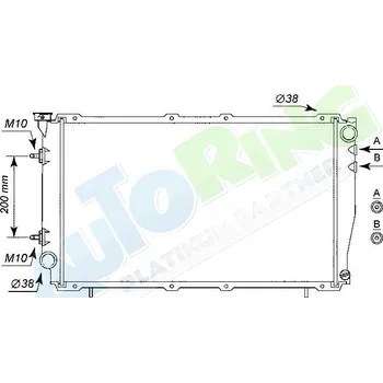 Chladič motoru Chladič vody SUBARU Legacy (BD,BG) 08.94-02.99 LP.0000.1771.97-177197 - DOPRAVA ZDARMA