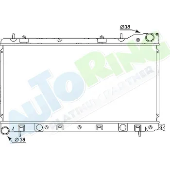 Chladič motoru Chladič vody SUBARU Forester (SF) 07.97-09.02 LP.0000.1737.90-173790 - DOPRAVA ZDARMA