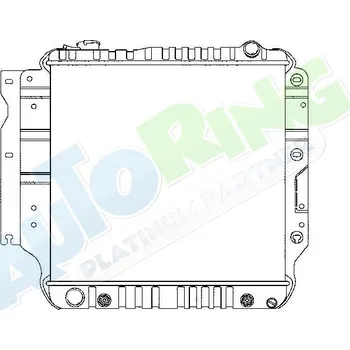 Chladič motoru Chladič vody JEEP Wrangler (YJ,SJ) 1984-08.96 LP.0000.1690.05-184879 - DOPRAVA ZDARMA
