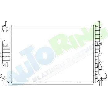 Chladič motoru Chladič vody FORD Escort 1995-1999 LP.0000.1654.77-168737 - DOPRAVA ZDARMA