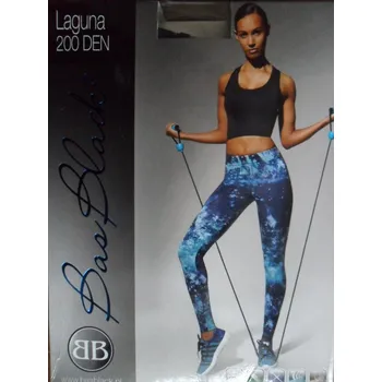 Dámské legíny Bas Bleu Laguna 200 den Leginy multicolor 2-S ( leginy modré-multicolor)