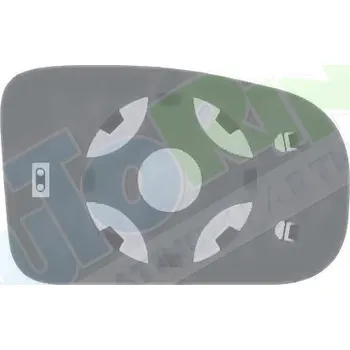 Auto zrcátko Sklo zrcátka vnějšího VOLVO S40,V40 (VS,VW) 06.95-06.00 LA.0000.8771.85-28668 - DOPRAVA ZDARMA