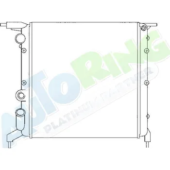 Chladič motoru Chladič vody RENAULT Clio 1 (B57,C57) 1990-08.98 LP.0000.1771.59-177159 - DOPRAVA ZDARMA