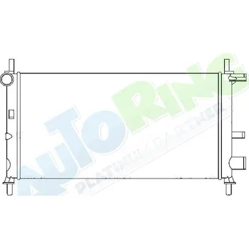 Chladič motoru Chladič vody MAZDA 121 (JASM, JBSM) 2000-2003 LP.0000.1695.73-184976 - DOPRAVA ZDARMA