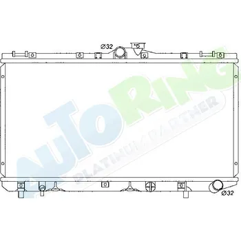 Chladič motoru Chladič vody TOYOTA Corolla (AE110) 03.97-2003 LP.0000.1659.09-189579 - DOPRAVA ZDARMA