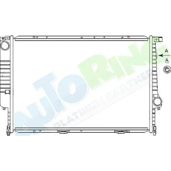 Chladič motoru Chladič vody BMW 5 (E34) Sedan, Kombi 1988-1997 LP.0000.1692.12-169212 - DOPRAVA ZDARMA