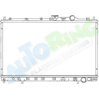 Chladič motoru Chladič vody MITSUBISHI Galant (E30) 1988-05.93 LP.0000.1647.15-164715 - DOPRAVA ZDARMA