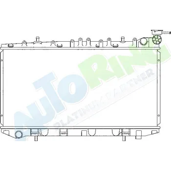 Chladič motoru Chladič vody NISSAN 100NX (B13) 1990-09.94 LP.0000.1662.23-171696 - DOPRAVA ZDARMA