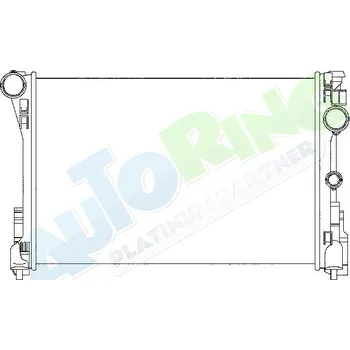 Chladič motoru Chladič vody MERCEDES C Class (W204) 02.07-02.11 LP.0000.1621.92-162192 - DOPRAVA ZDARMA