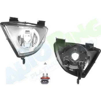 Mlhový světlomet Přední mlhovka FORD Fiesta (JHS) 2002-08.05 LA.0000.8512.02-12034 - DOPRAVA ZDARMA