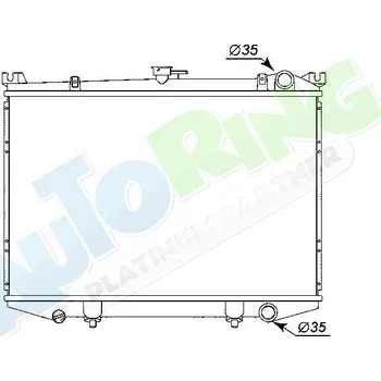 Chladič motoru Chladič vody NISSAN Terrano i Pathfinder (VD21,JP) 1986-03.96 LP.0000.1691.71-169171 - DOPRAVA ZDARMA