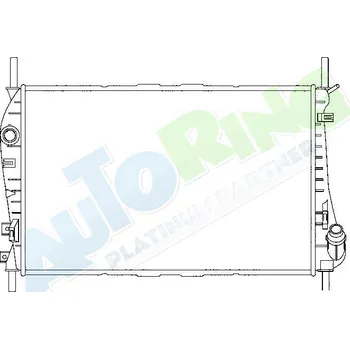 Chladič motoru Chladič vody FORD Mondeo (B4Y,B5Y,BWY) 2001-2007 LP.0000.1779.46-177946 - DOPRAVA ZDARMA