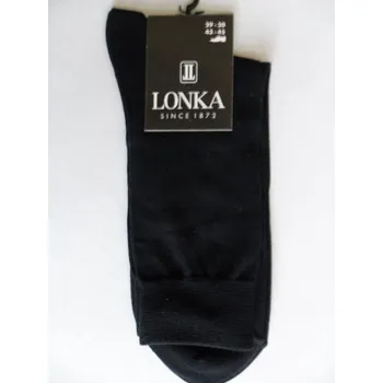 Pánské ponožky HARBURET-pánské ponožky LONKA tmavěmodré 43-45(29-30) (pánské ponožky z mercerované bavlny)