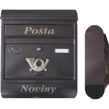 Poštovní schránka Poštovní schránka ST-8/T antická měděná (Obsahuje současně rouru pod úložným prostorem, vhodnou pro ukládání letáků a novin.)