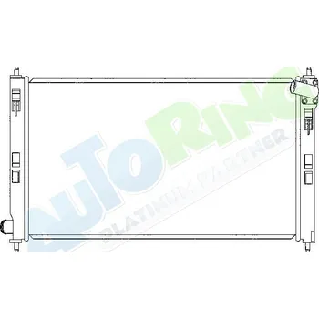 Chladič motoru Chladič vody MITSUBISHI Lancer (CY0) od 02.2007 LP.0000.1647.14-168445 - DOPRAVA ZDARMA