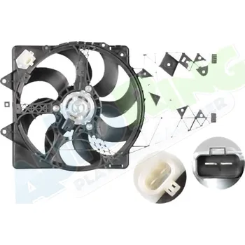 Ventilátor topení a klimatizace Ventilátor s krytem / úchytem - sahara ALFA ROMEO Mito (955) od 2008 LP.0000.2519.16-251916 - DOPRAVA ZDARMA