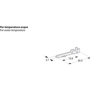 Auto elektroinstalace Konektor - kolík 2,1mm pro vodič 0,5-1mm (Protikus 12.01160)