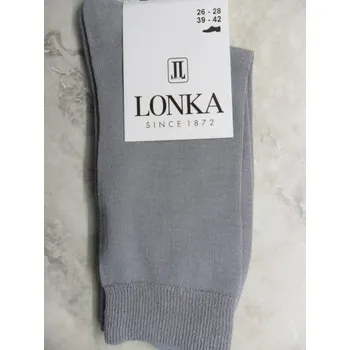 HOLMES-pánské ponožky LONKA khaki 43-47 (29-31) (pánské ponožky z mercerované bavlny s elastanem)