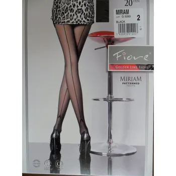 Dámské punčochy MIRIAM 20den-punčochové kalhoty FIORE capuccino (vzorované punčochové kalhoty)