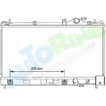 Chladič motoru Chladič vody CHRYSLER Neon (PL) 1994-08.99 LP.0000.1626.86-162686 - DOPRAVA ZDARMA