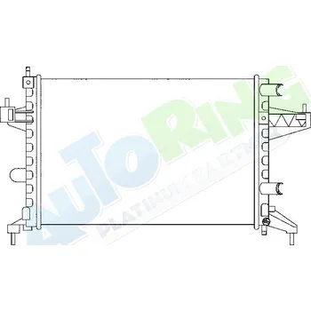 Chladič motoru Chladič vody OPEL Corsa i Combo C 06.00-09.03 LP.0000.1639.25-163925 - DOPRAVA ZDARMA