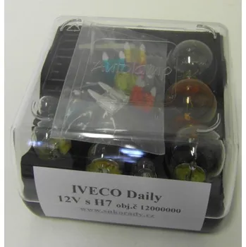 Autožárovka Sada žárovek IVECO Daily H7+H1 12V (servisní krabička žárovek)