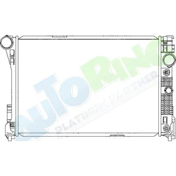 Chladič motoru Chladič vody MERCEDES C Class (W204) 02.07-02.11 LP.0000.1620.19-163390 - DOPRAVA ZDARMA