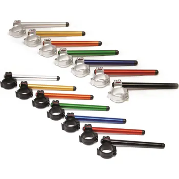 ACCOSSATO Italy Řídítka ACCOSSATO RACING CNC pr. 50 mm (VYŠŠÍ O 20 MM); 250mm Barva trubky: černá, Barva držáku: stříbrná